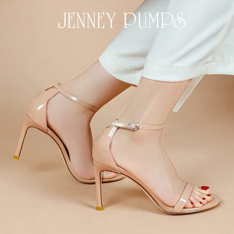 luxury elegant Women's sandals Summer Leather Ankle Strap Ladies Slingbacks Thin High Heels Shoes Party Dress Fashion Prom Shoes