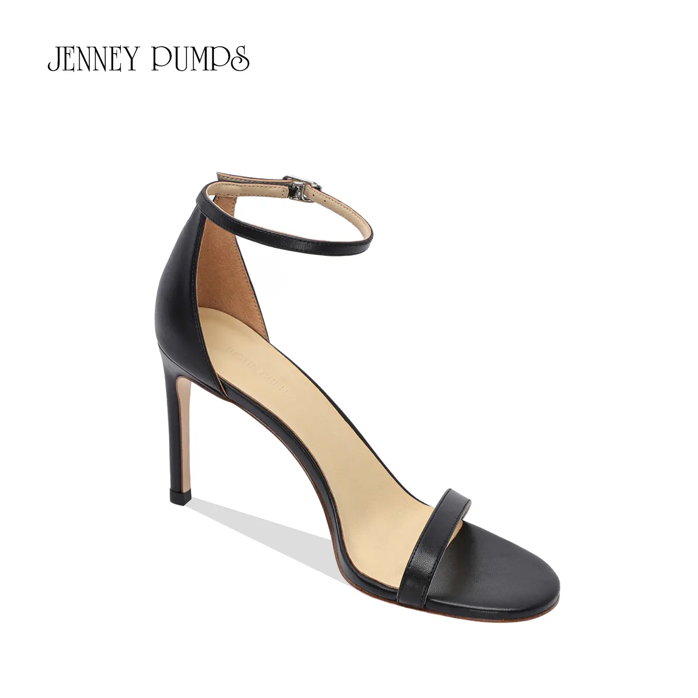 luxury elegant Women's sandals Summer Leather Ankle Strap Ladies Slingbacks Thin High Heels Shoes Party Dress Fashion Prom Shoes