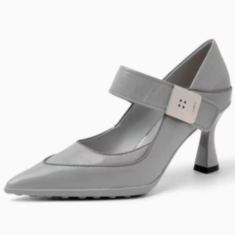 Women's Stiletto Sandals Summer New Pointed Toe Shallow Mouth One Strap Anti-Slip Wear-Resistant High Heels