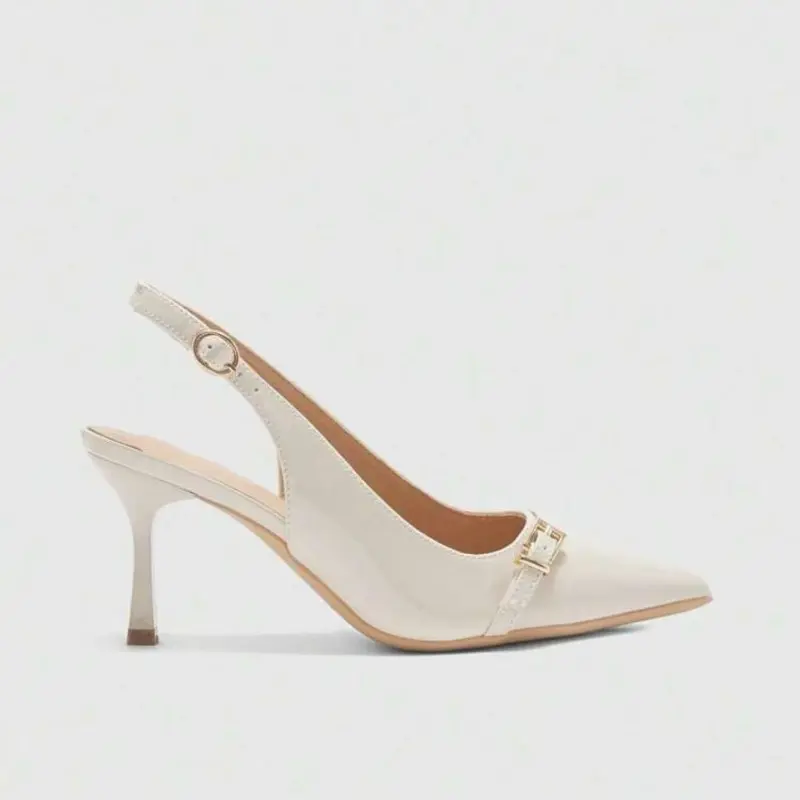 Baotou Sandals Women's Fashion Pointed Toe Shallow Mouth One Strap Anti-slip Wear-resistant High Heels