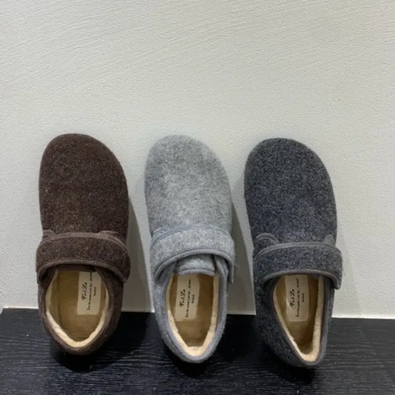 Women's Fashion Flat Shoes Autumn New Round Head Shallow Mouth Suede Soft Sole Anti-slip Wear-resistant Cotton Shoes