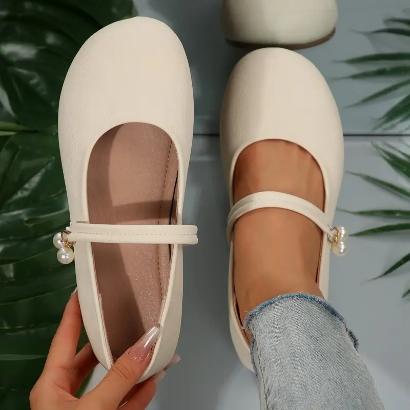 Women's Fashion Flat Shoes Autumn New Round Head Shallow Mouth Soft Sole Anti-slip Wear-resistant Low-top Single Shoes