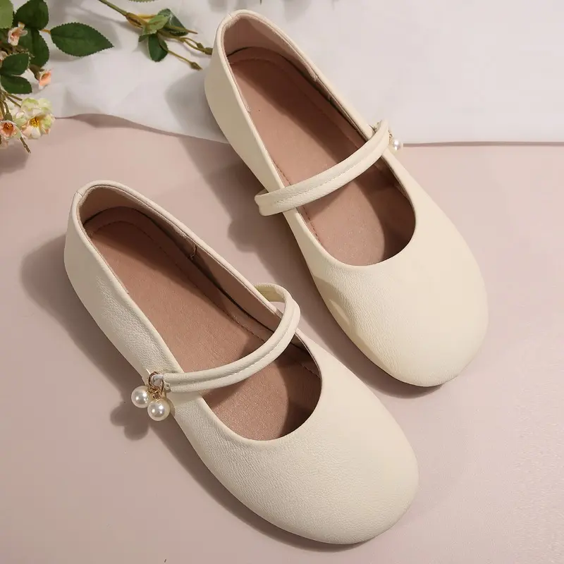 Women's Fashion Flat Shoes Autumn New Round Head Shallow Mouth Soft Sole Anti-slip Wear-resistant Low-top Single Shoes