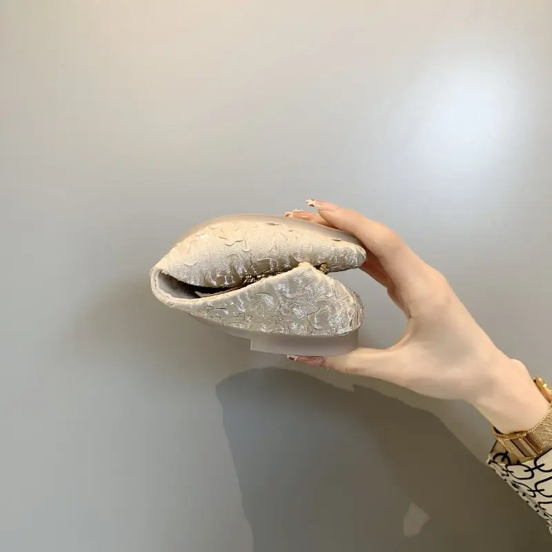 Women's Square Head Flat Shoes Fall New Shallow Mouth Rhinestone Square Buckle Fashion Shoes