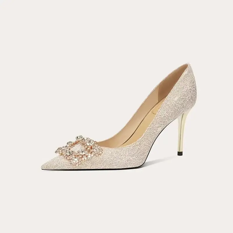 Fashionable and Comfortable, Shallow, Pointed, Rhinestone, Fairy Style, Versatile, Not Tired,stiletto Heels,high Heels for Women