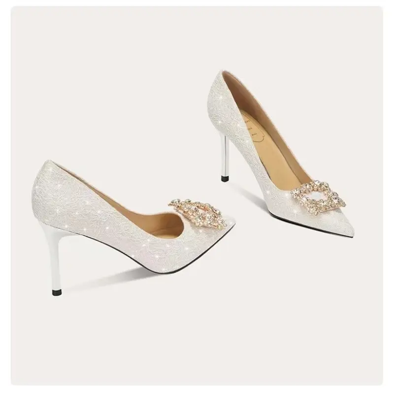 Fashionable and Comfortable, Shallow, Pointed, Rhinestone, Fairy Style, Versatile, Not Tired,stiletto Heels,high Heels for Women