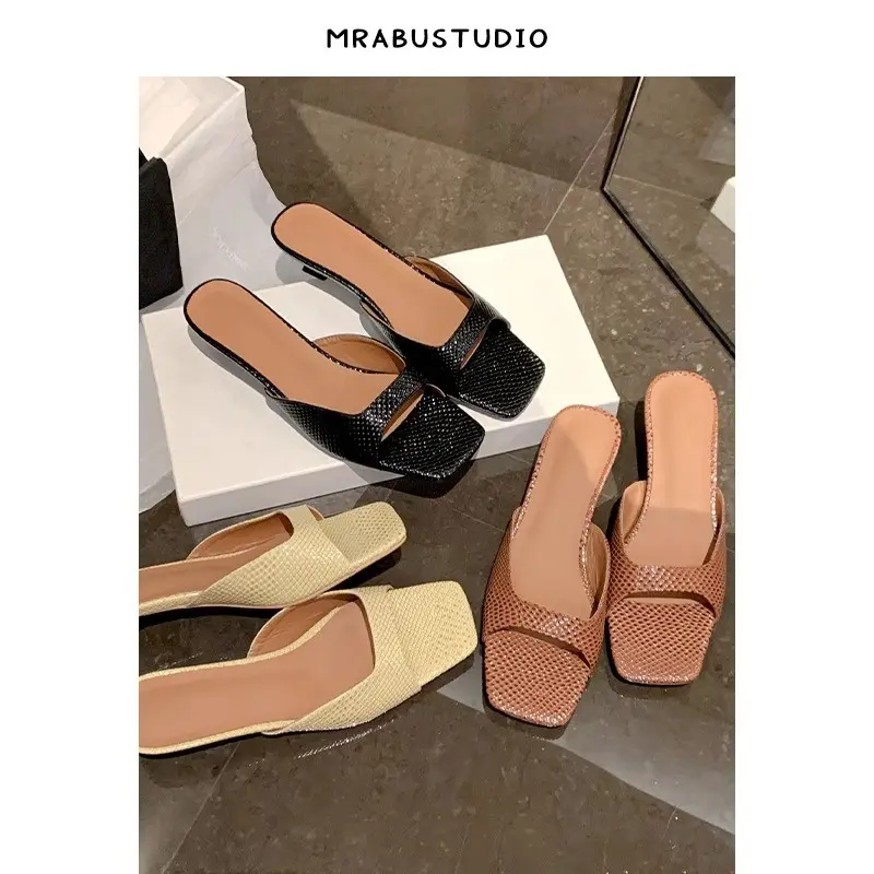 Baotou Women's Shoes Summer New Pointed Head Rhinestone Mesh Hollow-out One Line Buckle High Heel Sandals