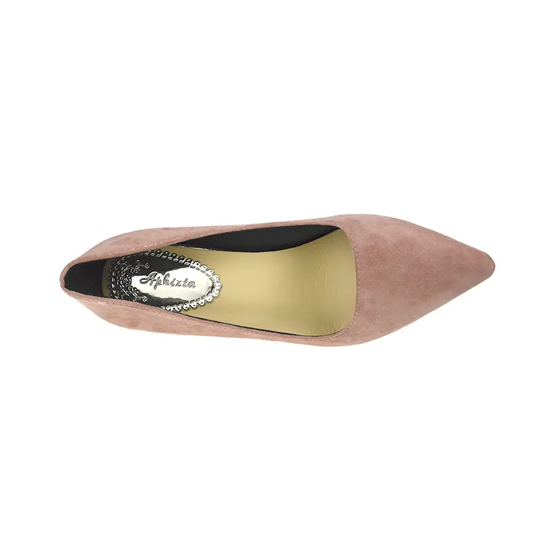 Aphixta Shoes Woman Super High Heels Pumps Nude 10cm Thin Heels Wedding Shoes Party Ladies Shoes US Large Size 48 Classic Pumps