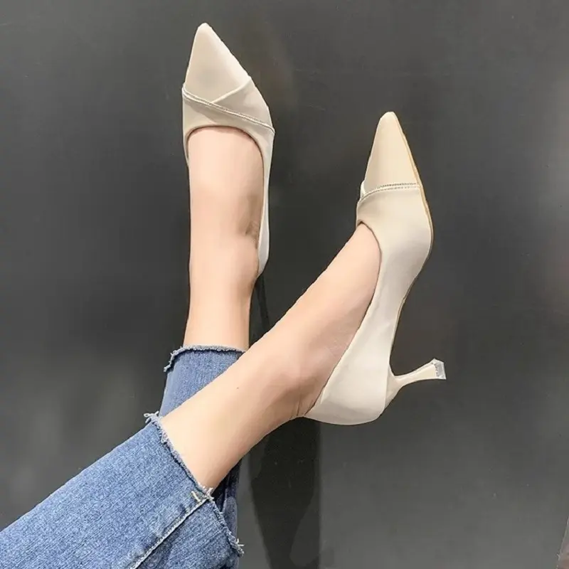 New pointed toe beach temperament outdoor simple fashion party fairy style retro style convenient women's high heels