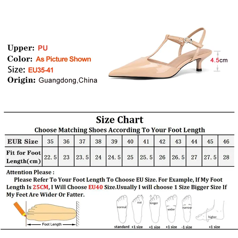 2025 Simple 4.5cm High Heel Women Sandals Patent Leather Glossy Pointed Toe Naked Color Medium Heel Shoes Ladies Banquet Sandals