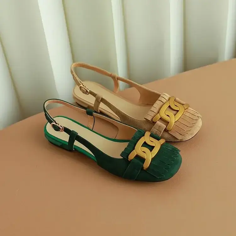 Fashion Womens Shoes 2024 Round Toe Breathable Female Sandal Med Clear Heels Luxury Comfort Girls Beige Medium Summer Block Low