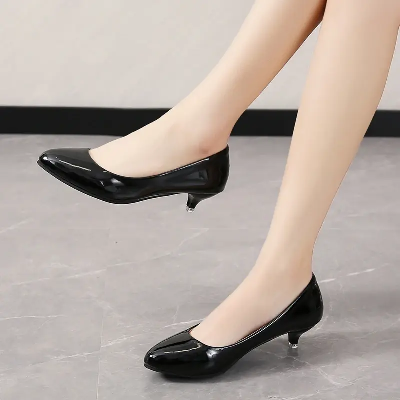 Female Pumps Nude Shallow Mouth Women Shoes Fashion Office Work Wedding Party Shoes Ladies Low Heel Shoes Woman Autumnss54