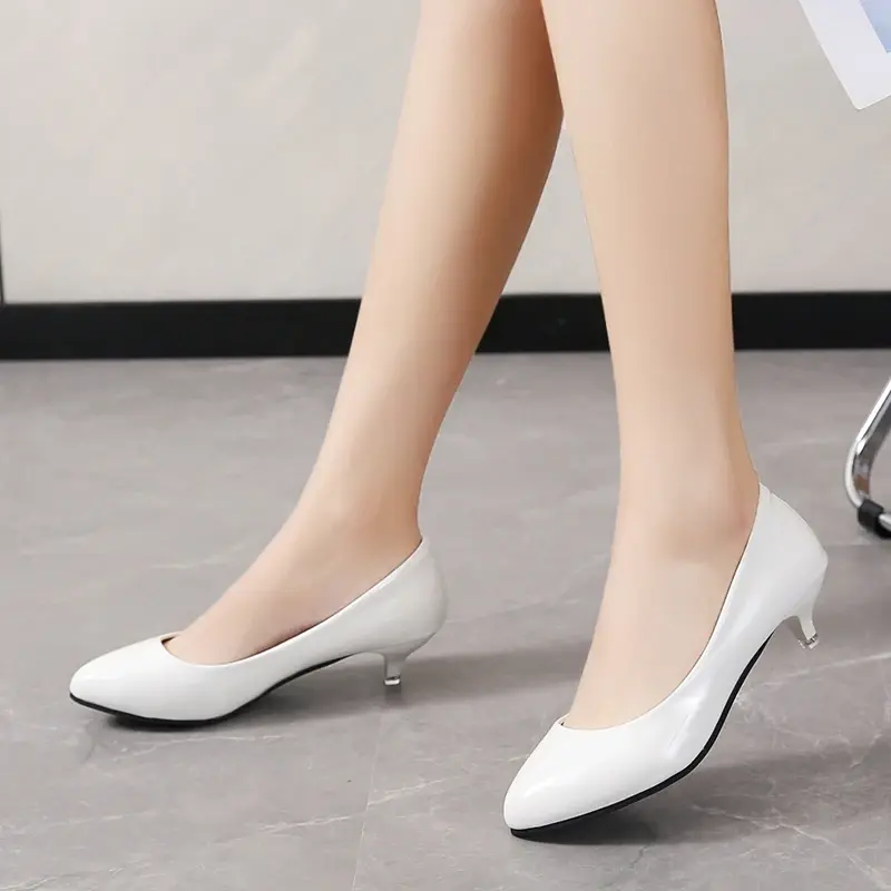Female Pumps Nude Shallow Mouth Women Shoes Fashion Office Work Wedding Party Shoes Ladies Low Heel Shoes Woman Autumnss54