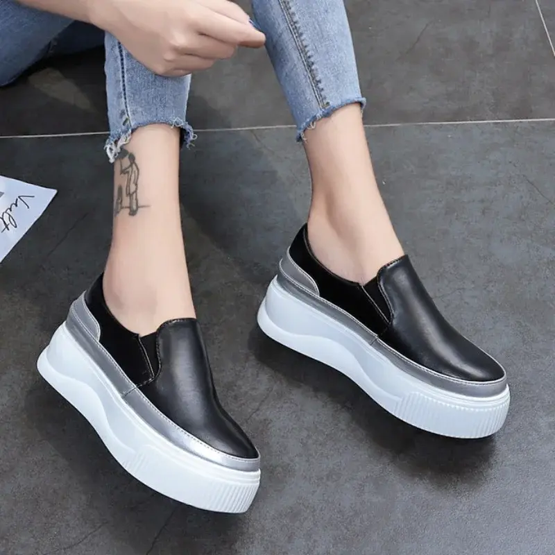 Women's Shallow Slip on Casual Shoes Summer Light Sneakers Platform Shoes for Women Fashion Ladies Flats Female Walking Shoes