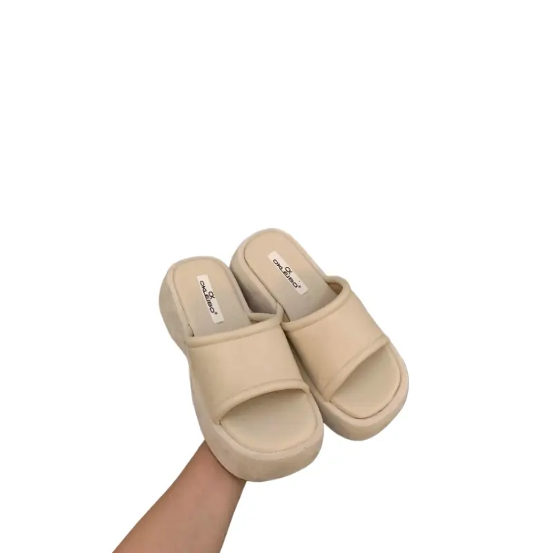 Slippers Platform String Bead Shoes Woman 2025 Shale Female Beach Slides Scandals Bling Shoes Summer Woman