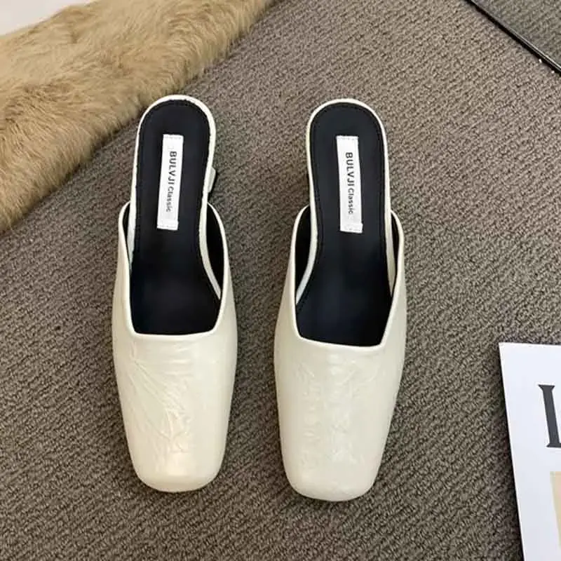 Sexy High Heels Women Slippers Fashion Elegant Mules Shoes Heeled Sandals 2025 Summer Fashion Slides Pumps Luxury Mujer Zapatos
