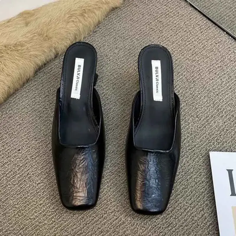 Sexy High Heels Women Slippers Fashion Elegant Mules Shoes Heeled Sandals 2025 Summer Fashion Slides Pumps Luxury Mujer Zapatos