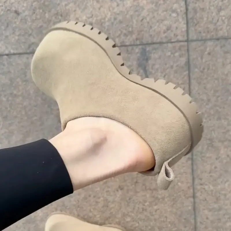 Women's Slippers Flats Platform Mules Shoes Woman Sandals Slingback Summer 2025 Brand Fashion Slides Flip Flops Zapatos De Mujer