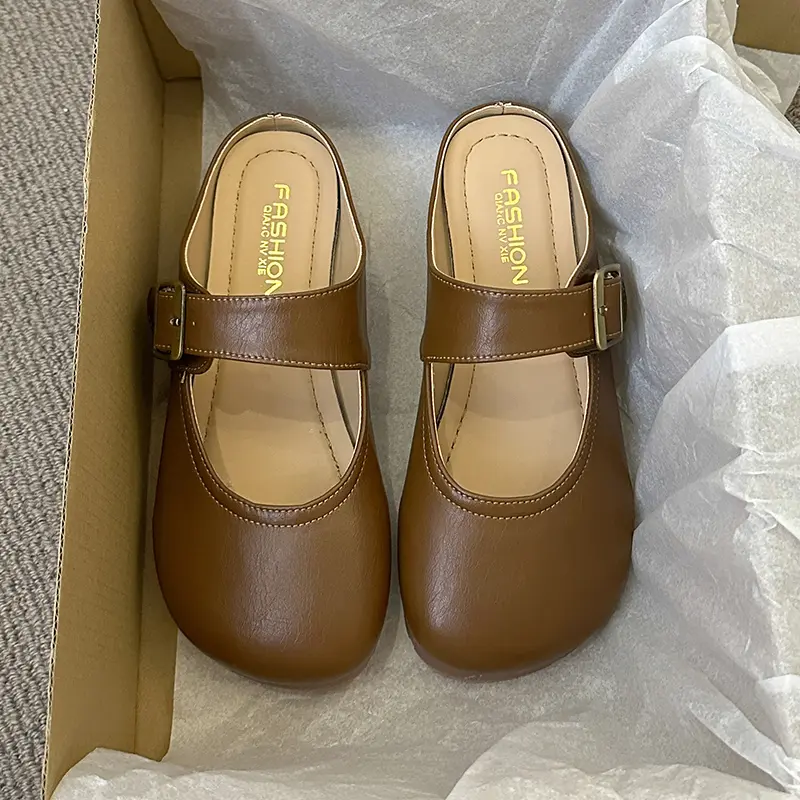 Female Shoes Slippers Soft Luxury Slides Cover Toe 2025 Comfort Designer Flat Fashion Flat Shoes Female Slippers Soft