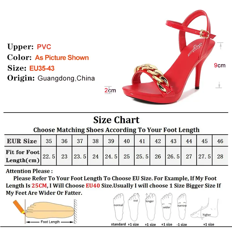 Women's Pure Color Sandals Open Toe High Heels with Thin Chain Belt Fashion Shoes Summer Buckle Strap Party Shoes Black Pumps