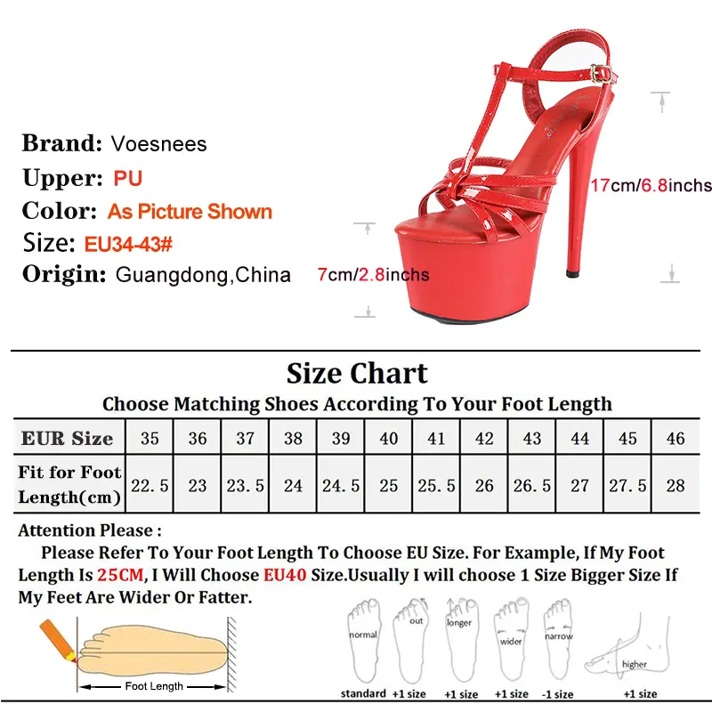 Pink T-strap Party High Heels 2025 Summer New Plus Size Thick Platform Sandals For Women 17CM Super High Heel Pole Dance Shoes