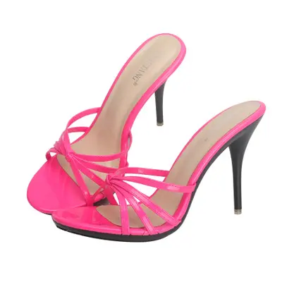 Women Slippers Popular Fashion Summer Women Mules Casual Female Shoes Pumps High Heels 11CM Peep Toe Slipper Stilettos Slipper