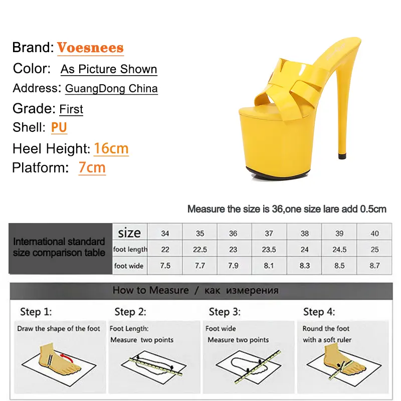 Nightclub Stage Sandals Summer Model Extreme High Heels 16CM Women Thick Platform Slippers Europe And America Strip Show Shoes