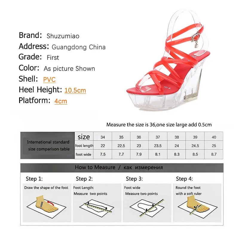 Shuzumiao Brand Elegant Ladies Sandals Wedge Sexy High Heels 10.5cm Cross Strap Women Shoes Summer New Crystal Platform Sandals