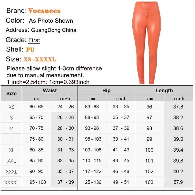 High Stretch Matte Tight Pants Large Size Open Crotch Shorts Pants Women Exotic Bodycon Trousers Wetlook Slim Custom Zipper