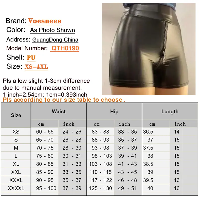 High Stretch Matte Tight Pants Large Size Open Crotch Shorts Pants Women Exotic Bodycon Trousers Wetlook Slim Custom Zipper