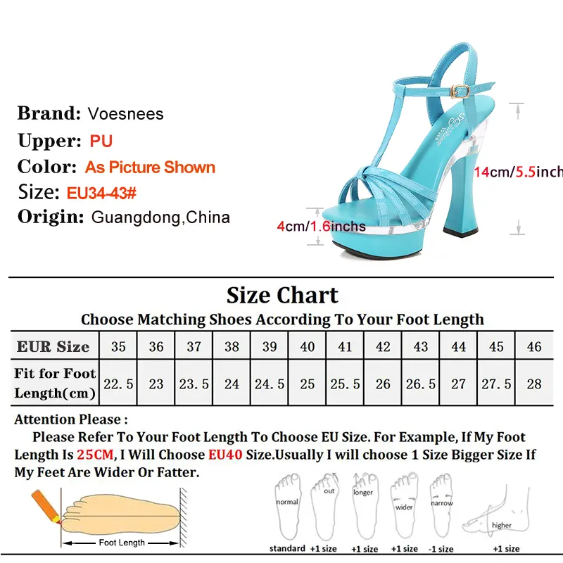 Women High Heeled Sandals 2024 New Sexy T Strap Summer Ladies Party Shoes Pink Platform 14CM Square Heels Ankle Buckle Sandalias