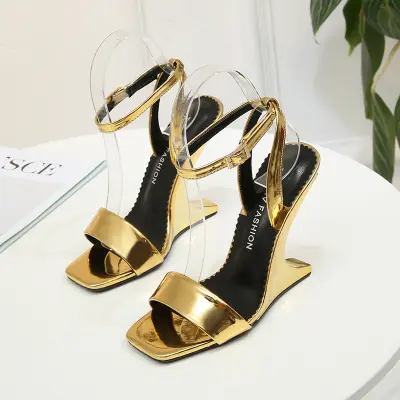 2020 Sandals Women Shoes Special-shaped High Heel 10.5CM Wedges Women Summer Sandals Woman Shoes Ladies Classic Female Sandals