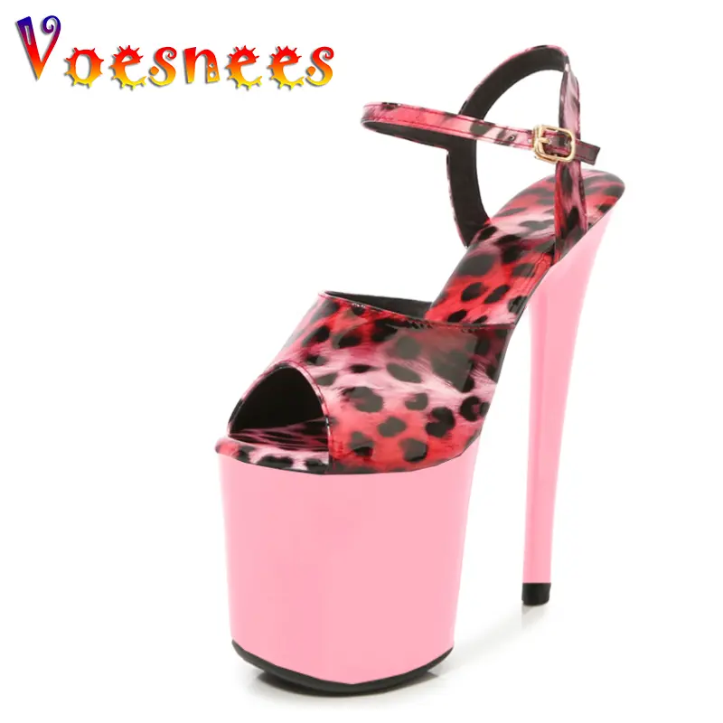 shoes for women 2022 Fashion Women Pumps Retro Thin Heels Sandals Leopard Spring Platform Dress Party Wedding Basic Shoes Woman