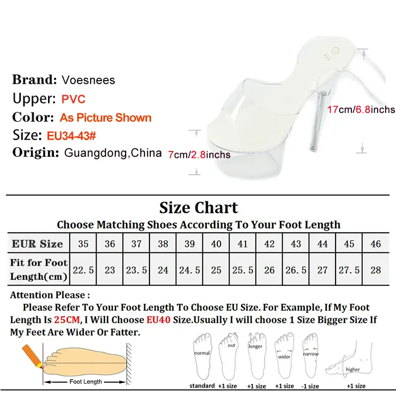 Sexy Clear Super High Heels Women Lace-up Pole Dance Shoes 17CM Thin Heel Summer Party Shoes Female Platform Transparent Sandals