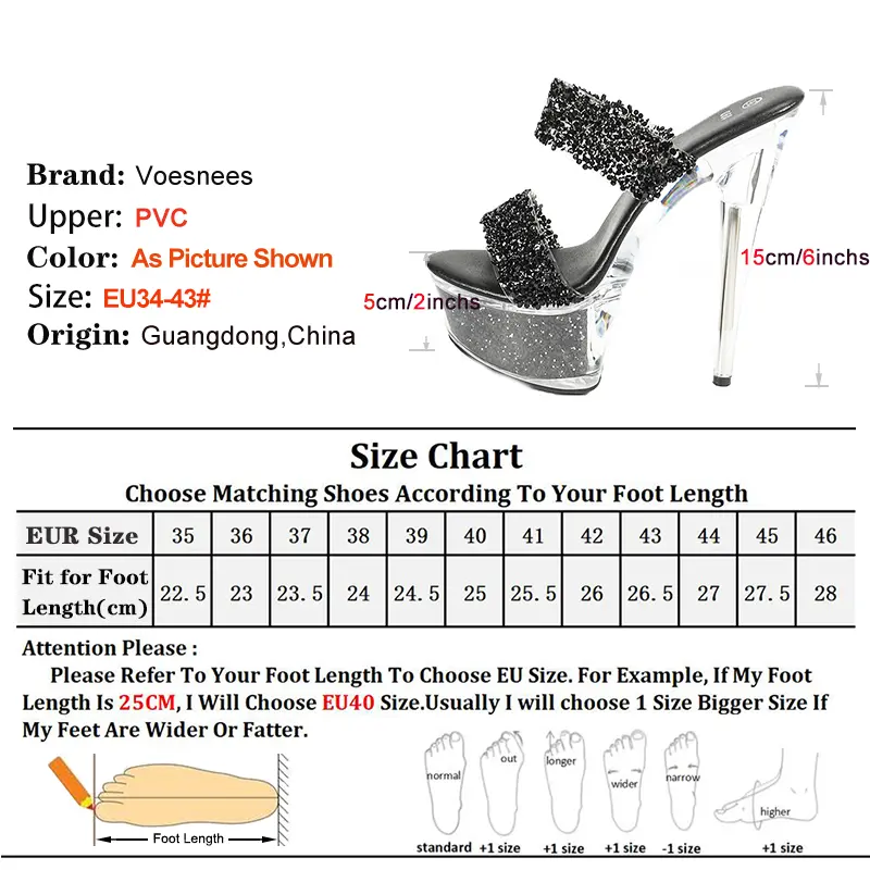 Gold Transparent Crystal High Heel Sandals With Rhinestones Summer Thick Platform Party Shoes For Women T Show Fashion Slippers