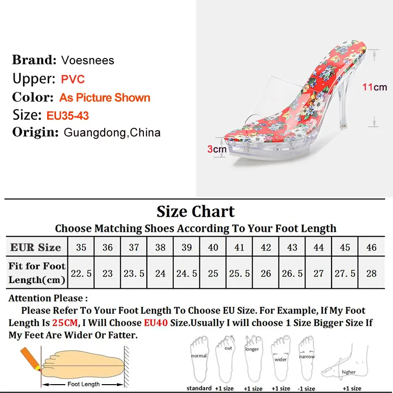 Fashion Transparent Slippers For Ladies Sexy 11CM Clear Heels Outdoors Woman Shoes Crystal Thin Heel Waterproof Platform Sandals