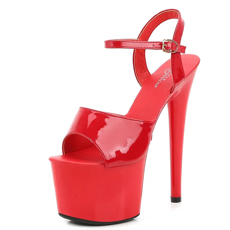 Naked Color Shoes Stripper Heels Women Sandals Sexy Shoes Party Club Sandals 17 CM Platform High-heeled Wedding Shoes Pole Dance