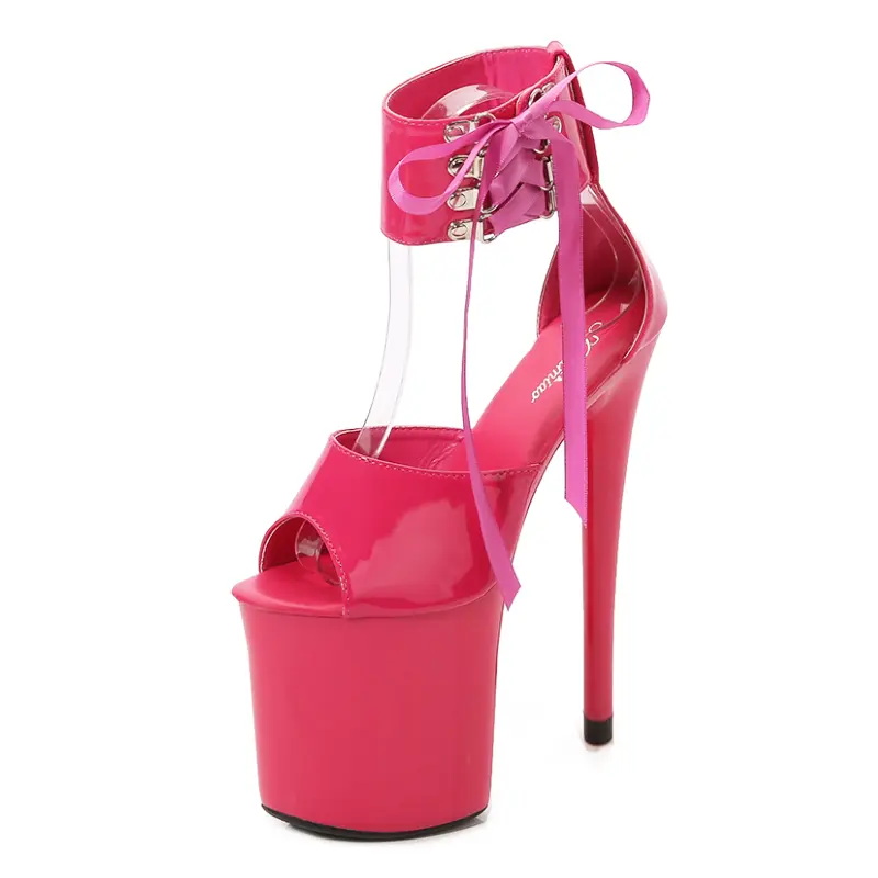 Naked Color Shoes Stripper Heels Women Sandals Sexy Shoes Party Club Sandals 17 CM Platform High-heeled Wedding Shoes Pole Dance