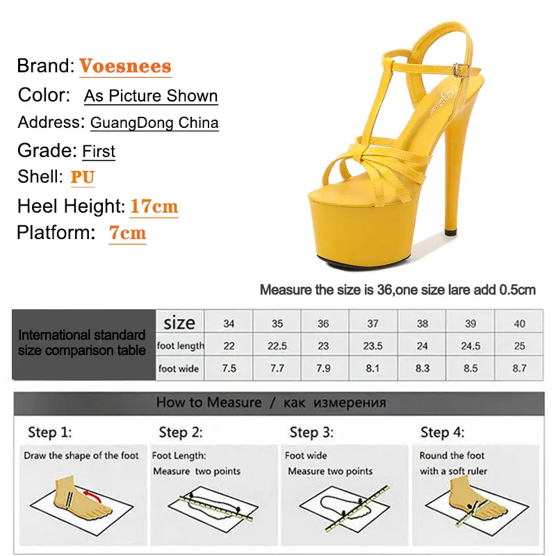 Naked Color Shoes Stripper Heels Women Sandals Sexy Shoes Party Club Sandals 17 CM Platform High-heeled Wedding Shoes Pole Dance