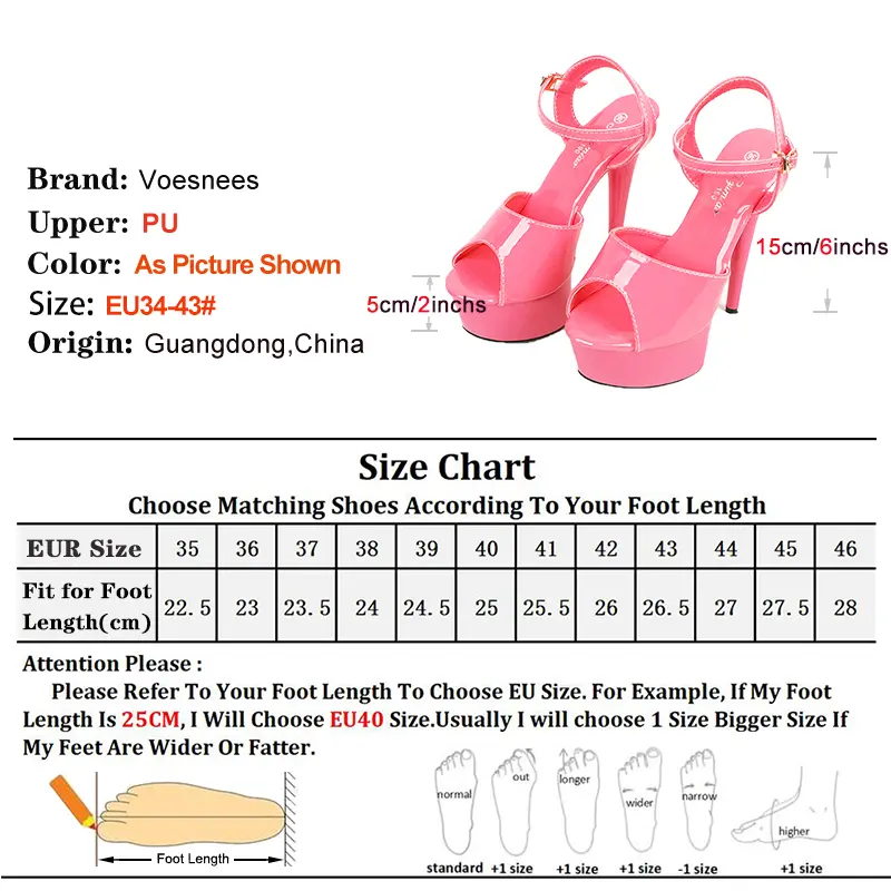 Pink Ankle Strap Party Sandals 15CM Stiletto Sexy Platform Nightclub Women Shoes Solid Color Summer Pole Dance High Heels Mujer