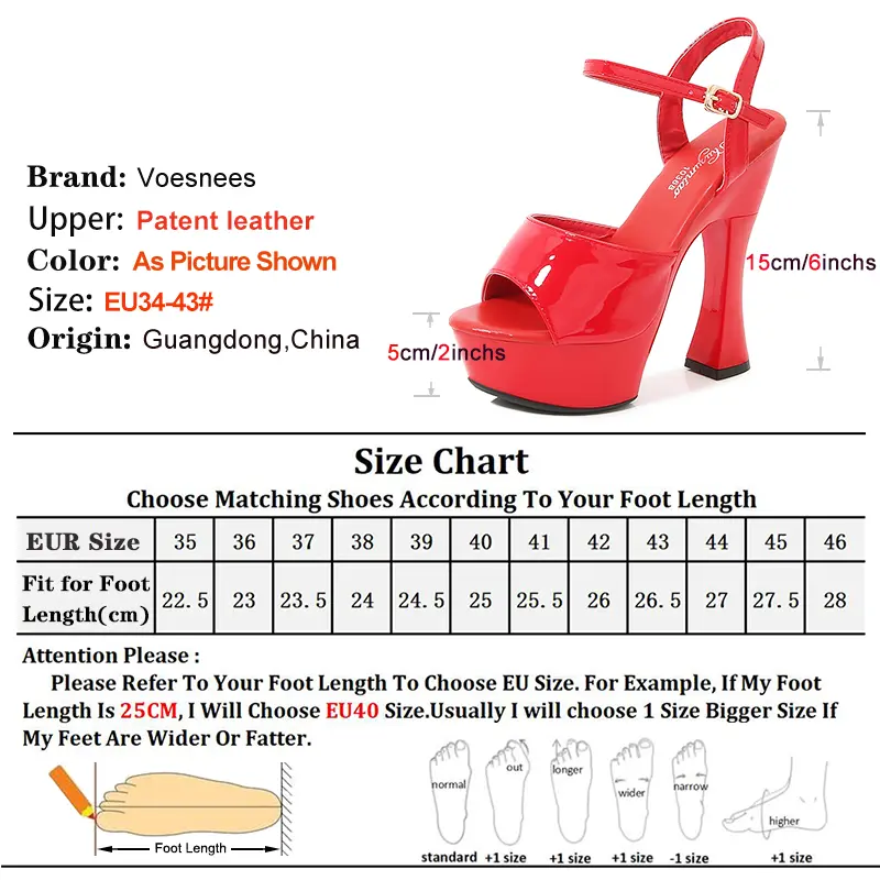 14CM High Heel Summer Model Shoes Women Sandals Simple Buckle Strap Club Party Plus Size 41 42 43 Platform Sandals For Ladies
