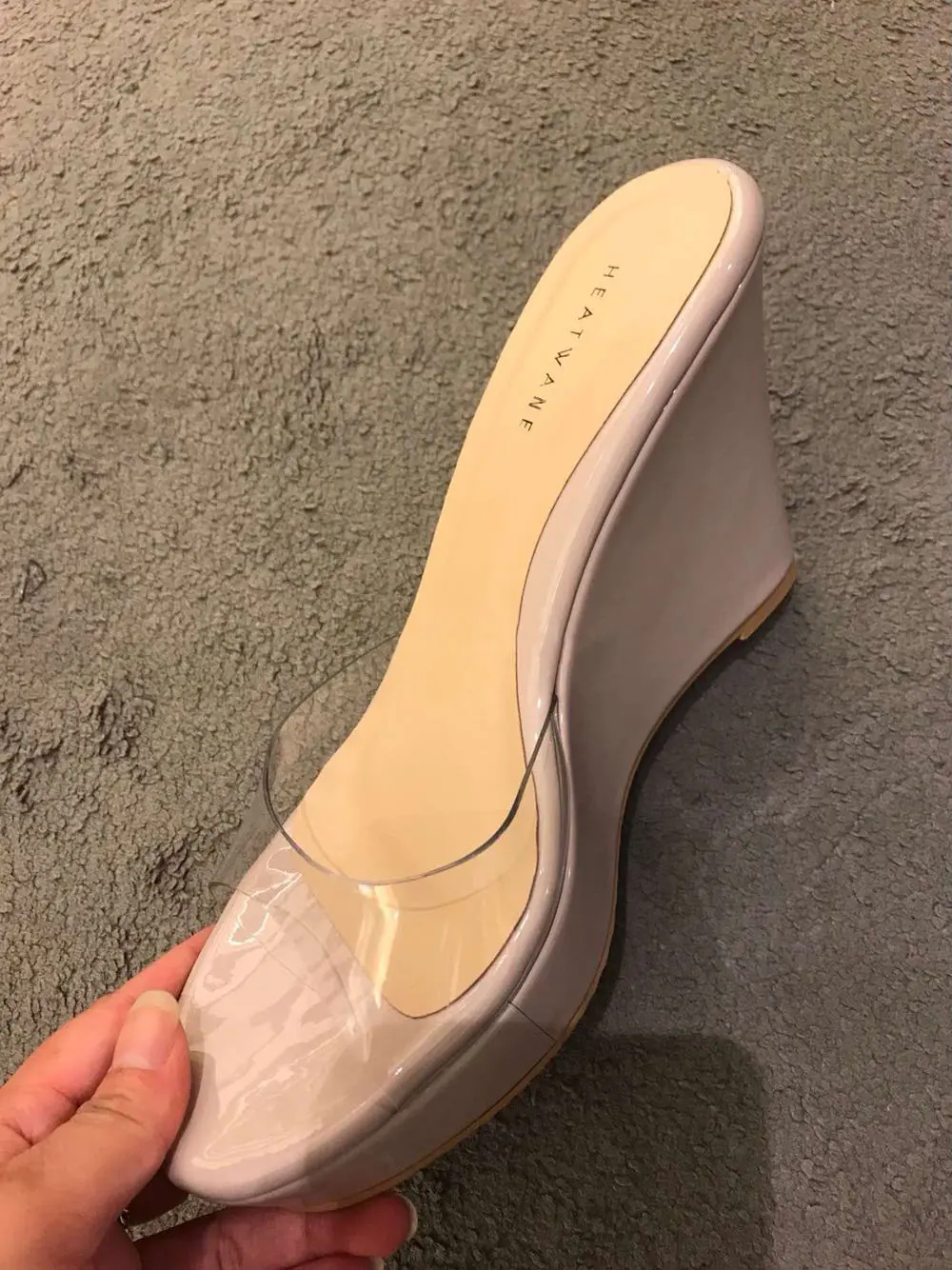 Summer Slippers Woman Transparent Wedges Slides Platform High Heel 9.5cm Shoes Women Mules Casual Flip Flops Wedges Ladies Shoes