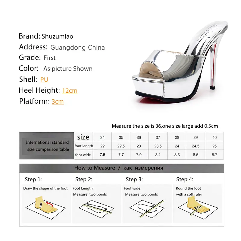 2020 New Sandals Summer High-heeled Shoes With Thin Heels Thick Bottom Comfortable Waterproof Sandal Ladies Slippers Gold Silver