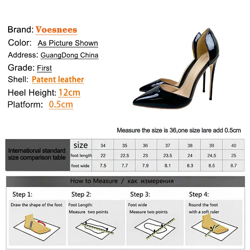 New Side Empty High Heels For The Summer Of 2023 12CM Pointed Slim Heel Sandals Black Lacquer Leather Workplace Women's Shoes