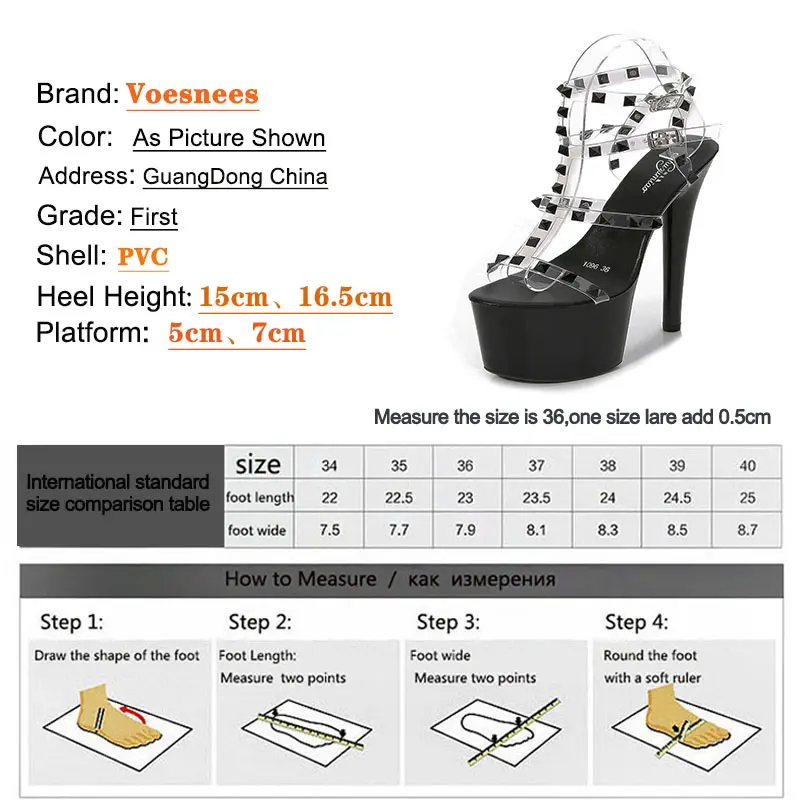 Women Sandals 2021 New Fashion Transparent Rivet High Heels Sexy Open Toe Party Club Ladies Buckle Straps Summer Stiletto Shoes