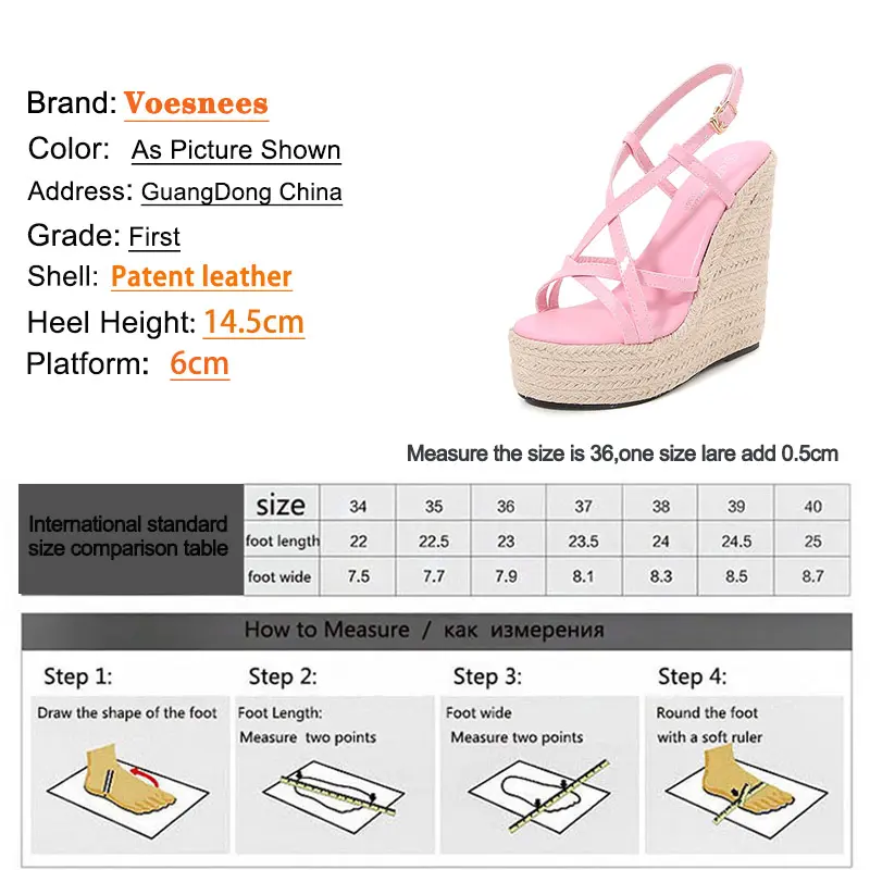 2023 New Wedges Slippers Summer Thin Band High Heels Fashion Weave Women Shoes 6CM Straw Rope Waterproof Platform Sexy Sandals