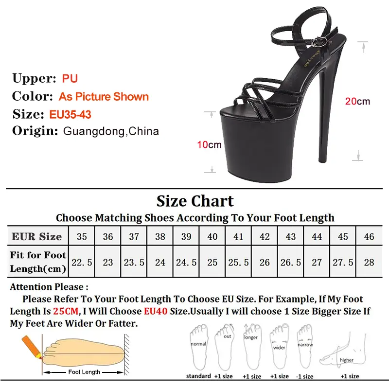 Summer New Buckle Strap 15CM Women Platform Sandals Narrow Band Open Toe Platform High Heels Party Wedding Banquet Sexy Shoes