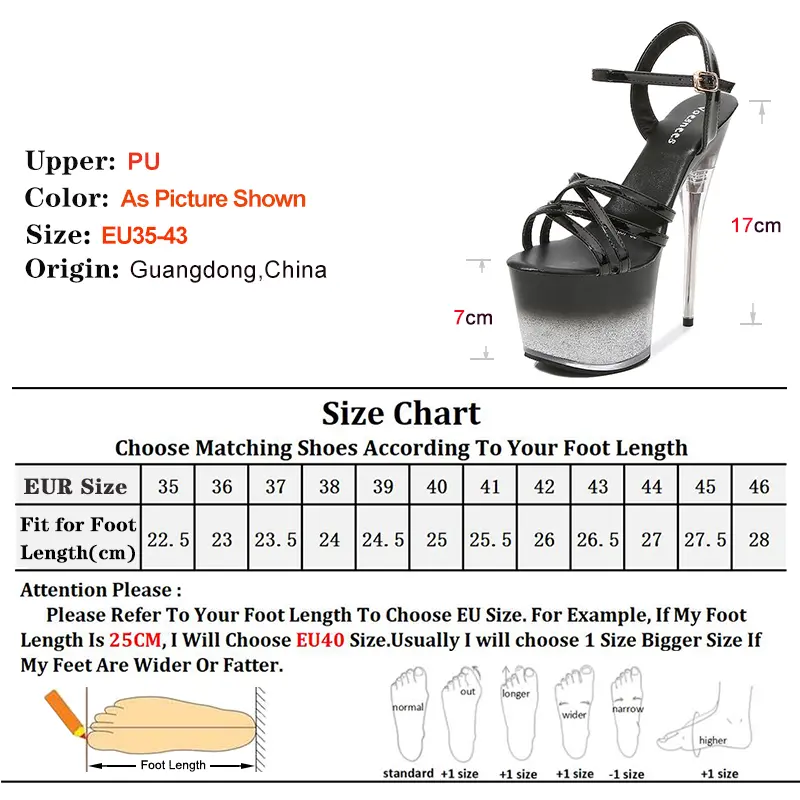 Voesnees Transparent Thin Heel Sandals for Women Bling PVC Platform Cross-Tied Pole Dance Party Shoes Designer Stripper Footwear