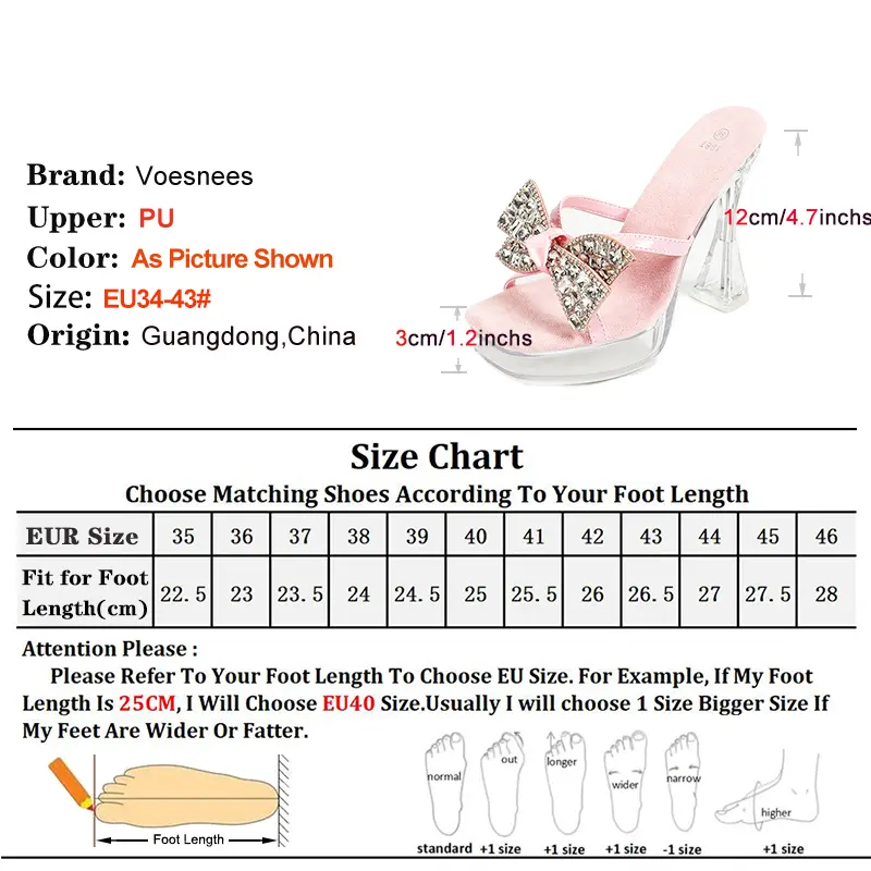 Luxury Crystal Slippers Sandals Transparent Platform Bling Rhinestones High Heels 2025 Women Butterfly-knot Diamond Summer Shoes
