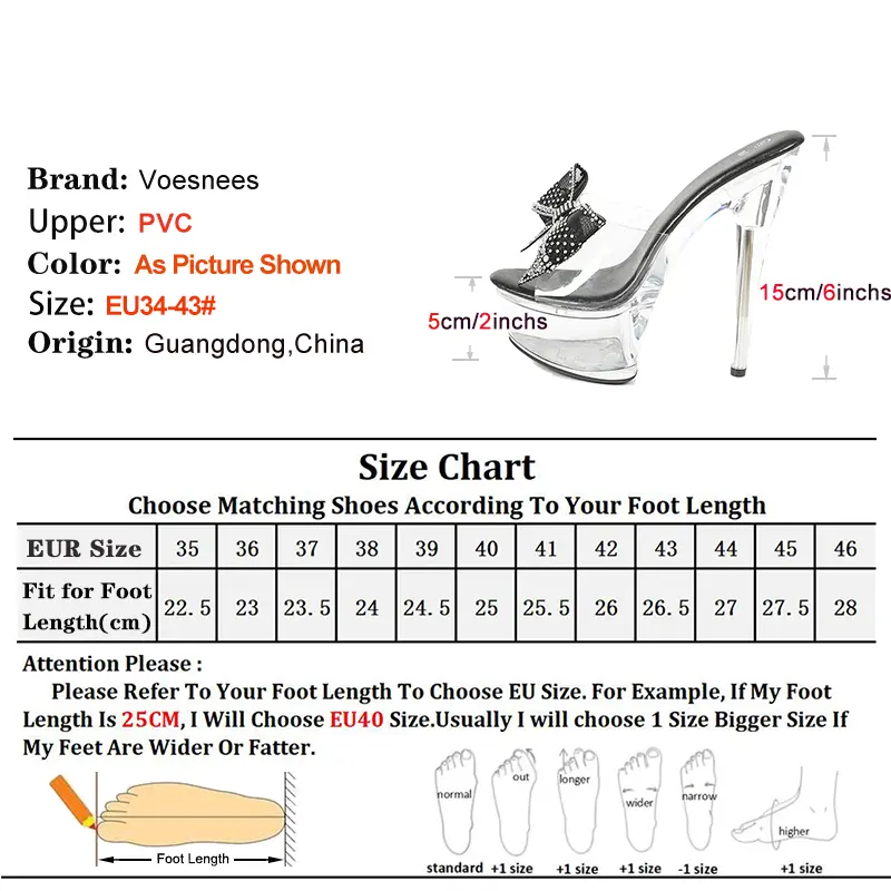 Shiny Rhinestone High Heel Slippers 2025 Summer Woman Clear Heels Slides PVC Transparent Sandals Nightclub Platform Women Shoes